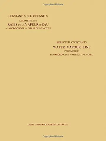 Cover of Water Vapour Line Parameters from Microwave to Infrared