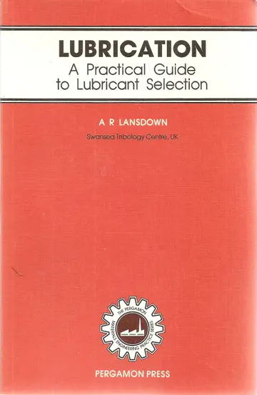 Cover of Lubrication