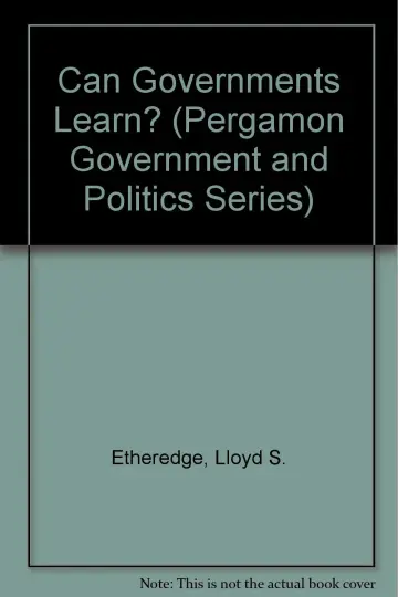 Cover of Can Governments Learn?