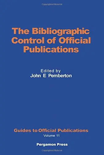 Cover of Bibliographic Control of Official Publications