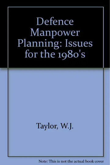 Cover of Defence Manpower Planning