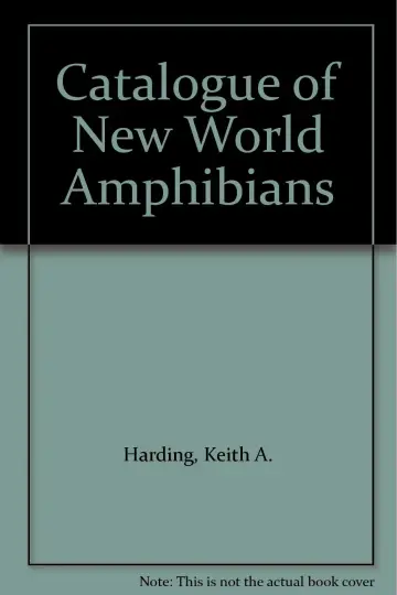 Cover of Catalogue of New World Amphibians