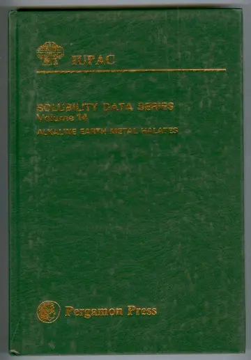 Cover of Alkaline Earth Metal Halates