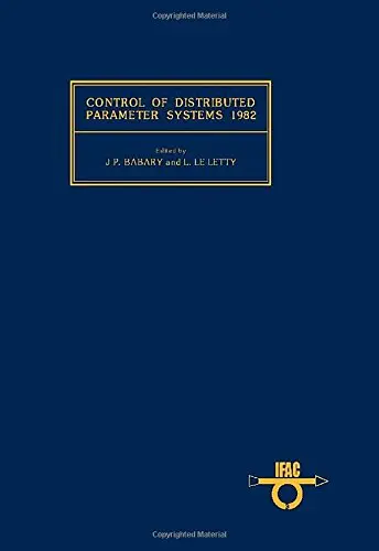 Cover of Control of Distributed Parameter Systems, 1982