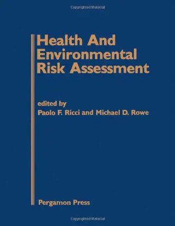 Cover of Health and Environmental Risk Assessment