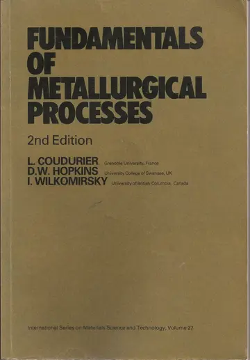 Cover of Fundamentals of Metallurgical Processes