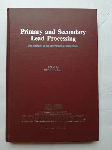 Cover of Primary and Secondary Lead Processing