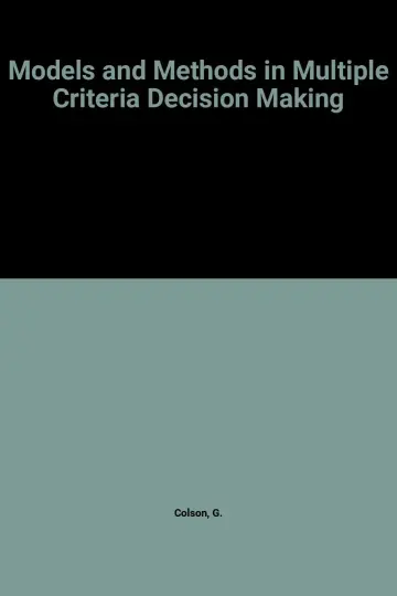 Cover of Models and Methods in Multiple Criteria Decision Making