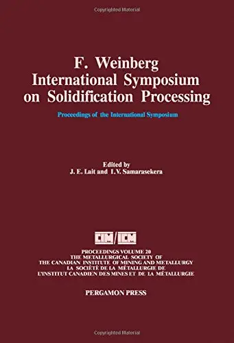 Cover of Solidification Processing