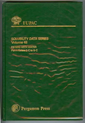 Cover of Esters with Water