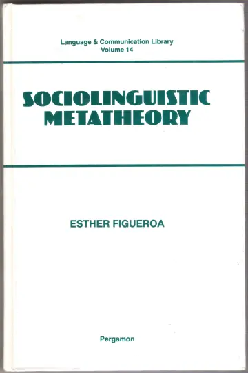 Cover of Sociolinguistic Metatheory