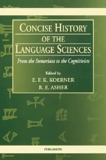 Cover of Concise History of the Language Sciences