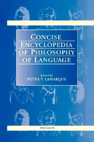 Cover of Concise Encyclopedia of Philosophy of Language