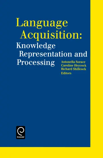 Cover of Language Acquisition