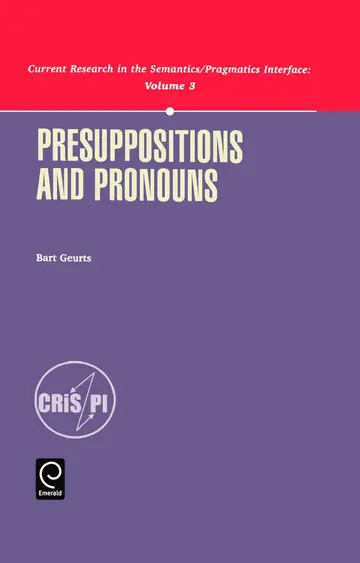 Cover of Presuppositions and Pronouns