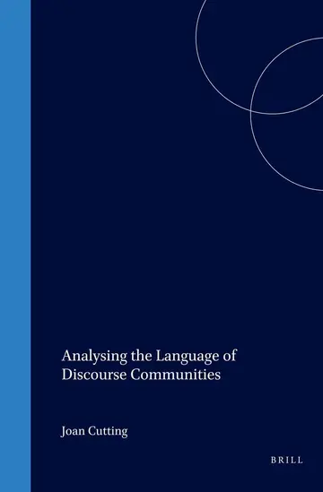 Cover of Analysing the Language of Discourse Communities