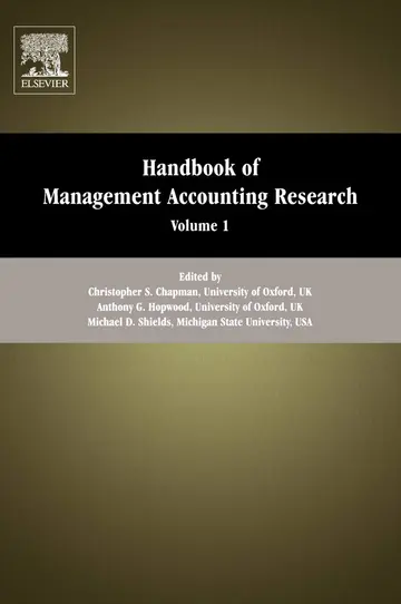 Cover of Handbook of Management Accounting Research