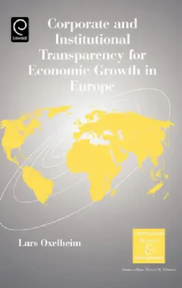 Cover of Corporate and Institutional Transparency for Economic Growth in Europe