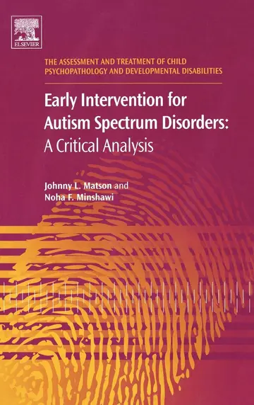 Cover of Early Intervention for Autism Spectrum Disorders