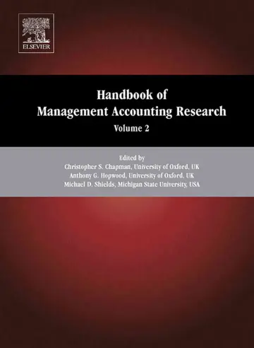 Cover of Handbook of Management Accounting Research