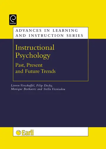 Cover of Instructional psychology