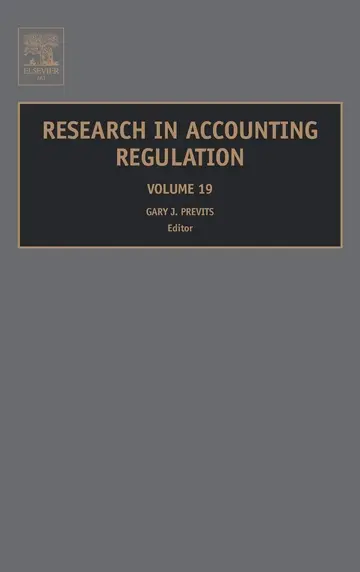 Cover of Research in Accounting Regulation