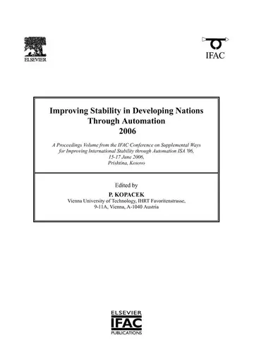 Cover of Improving Stability in Developing Nations through Automation 2006