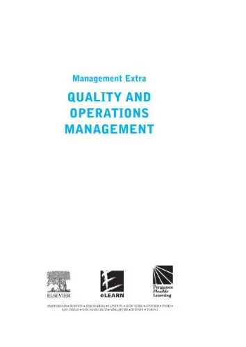 Cover of Quality and Operations Management