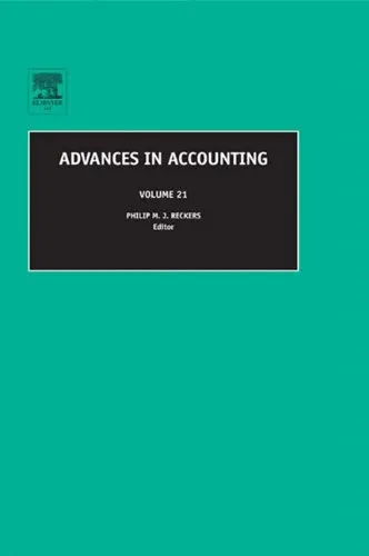 Cover of Advances in Accounting, Volume 21