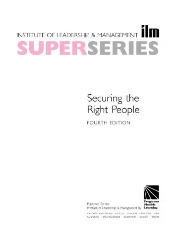 Cover of Securing the Right People Super Series