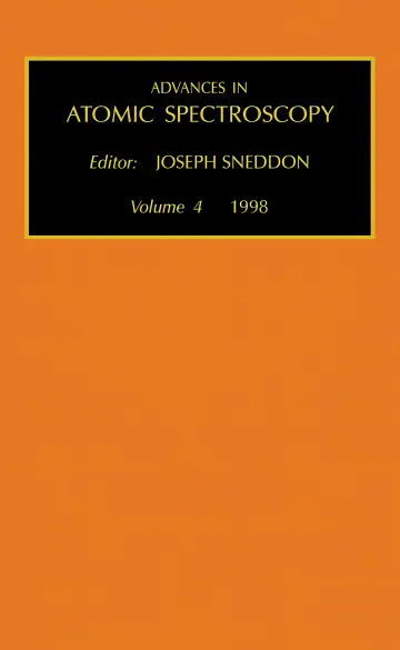Cover of Advances in Atomic Spectroscopy
