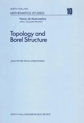 Cover of Topology and Borel Structure