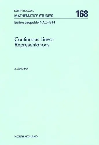 Cover of Continuous Linear Representations