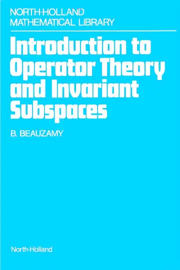 Cover of Introduction to operator theory and invariant subspaces