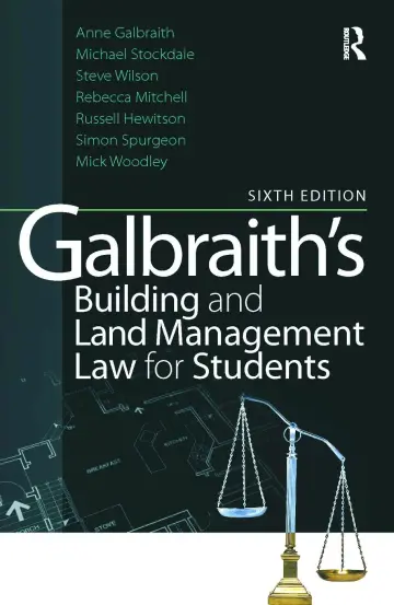 Cover of Galbraith's Building and Land Management Law for Students
