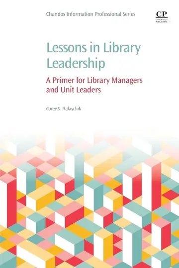 Cover of Lessons in Library Leadership