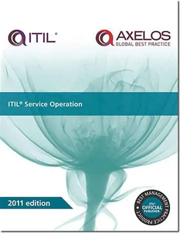 Cover of Itil Service Operation 2011
