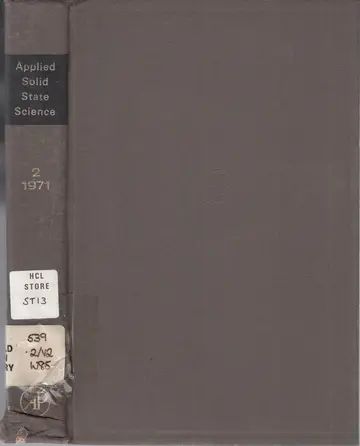 Cover of Applied Solid State Science