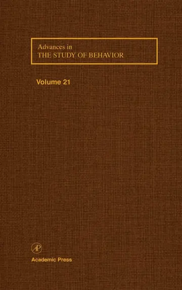 Cover of Advances in the Study of Behavior