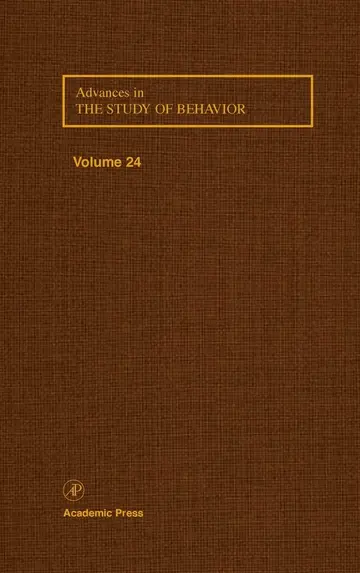 Cover of Advances in the Study of Behavior