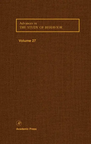 Cover of Advances in the Study of Behavior