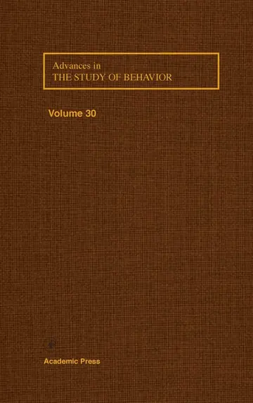 Cover of Advances in the Study of Behavior