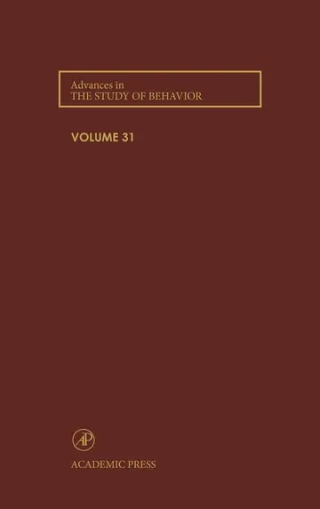 Cover of Advances in the Study of Behavior