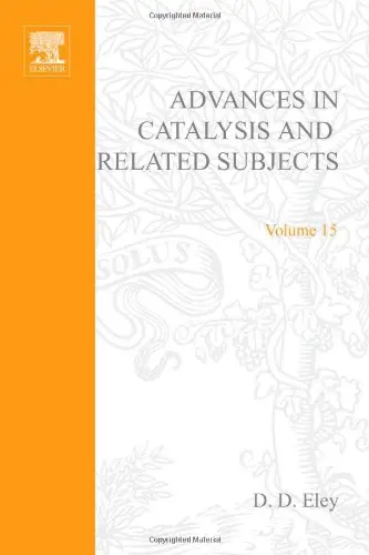 Cover of Advances in Catalysis and Related Subjects