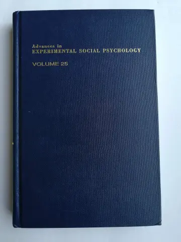 Cover of Advances in Experimental Social Psychology