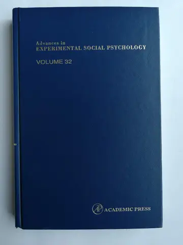 Cover of Advances in Experimental Social Psychology