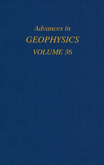 Cover of Advances in Geophysics