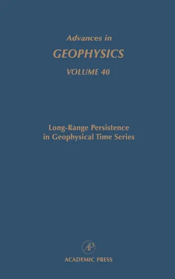 Cover of Advances in Geophysics