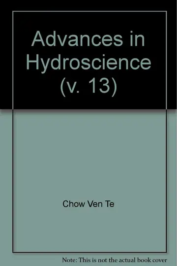 Cover of Advances in Hydroscience