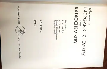 Cover of Advances in Inorganic Chemistry and Radiochemistry